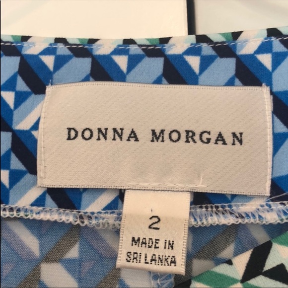 Donna Morgan geometric shift dress - Picture 3 of 4